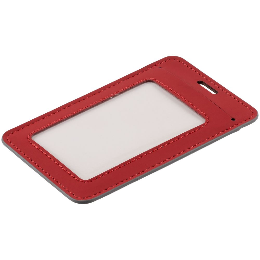 Чехол для пропуска Shall Simple, красный-1