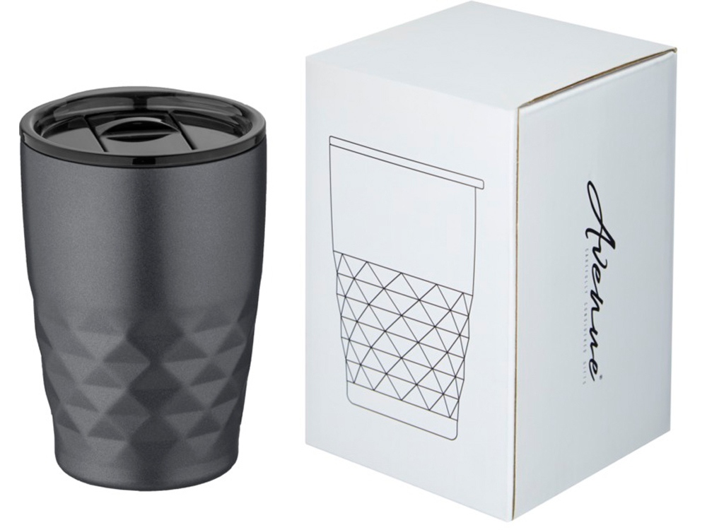 Кружка Geo с вакуумной изоляцией, серый-3