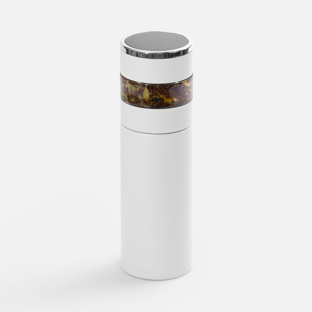 Смарт-бутылка с инфьюзером Thermory, белая-1