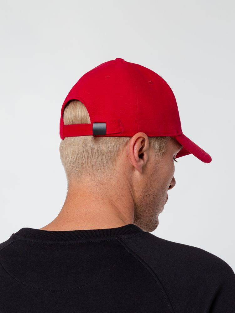 Бейсболка Hillside, красная-6