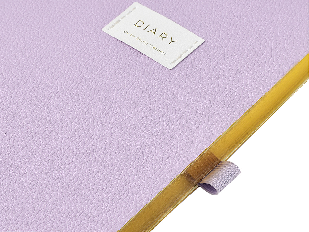 Ежедневник недатированный А5 Zefir с нашивкой, сиреневый-5