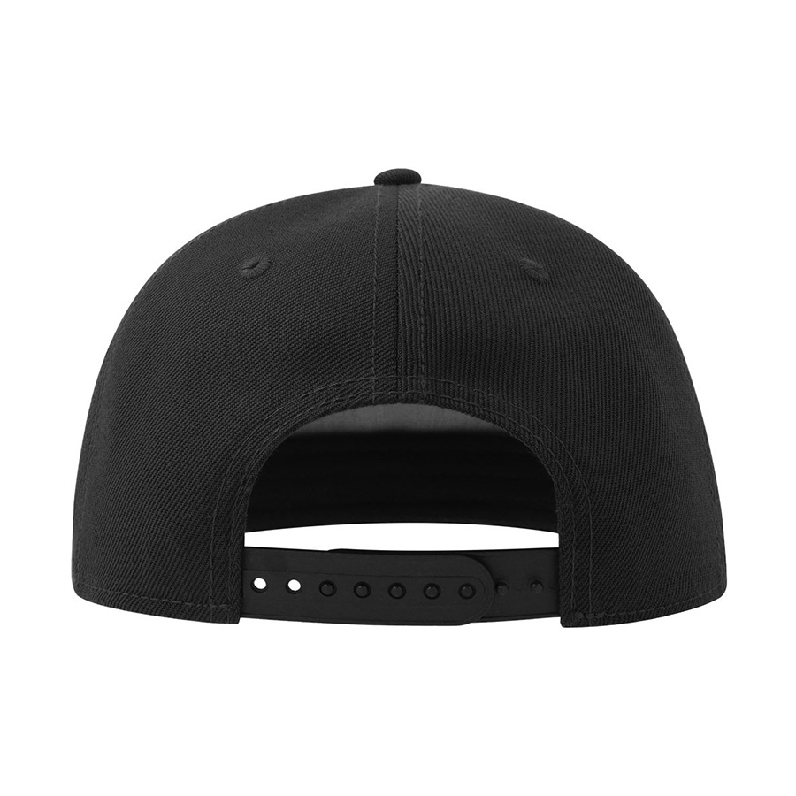 Бейсболка SNAP FIVE-S, 5 клиньев, пластиковая застежка, черный-3