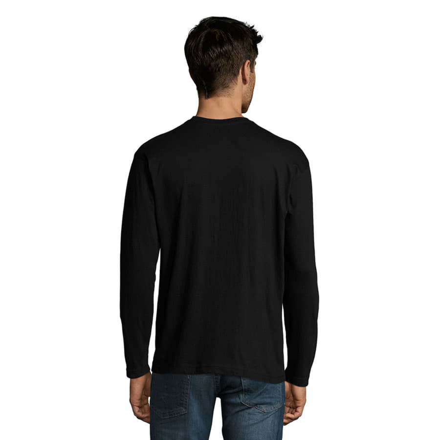 Футболка мужская с длинным рукавом MONARCH 150, черный-4