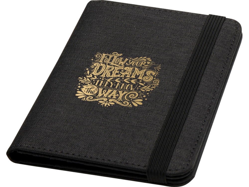 Ross Держатель паспорта с RFID-защитой из переработанного PET-пластика, сертифицированного согласно GRS - угольный-3