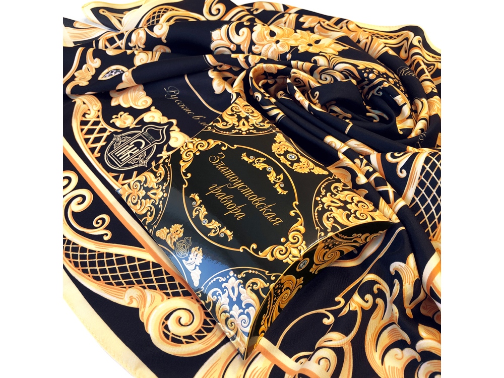 Платок Златоустовская гравюра-6