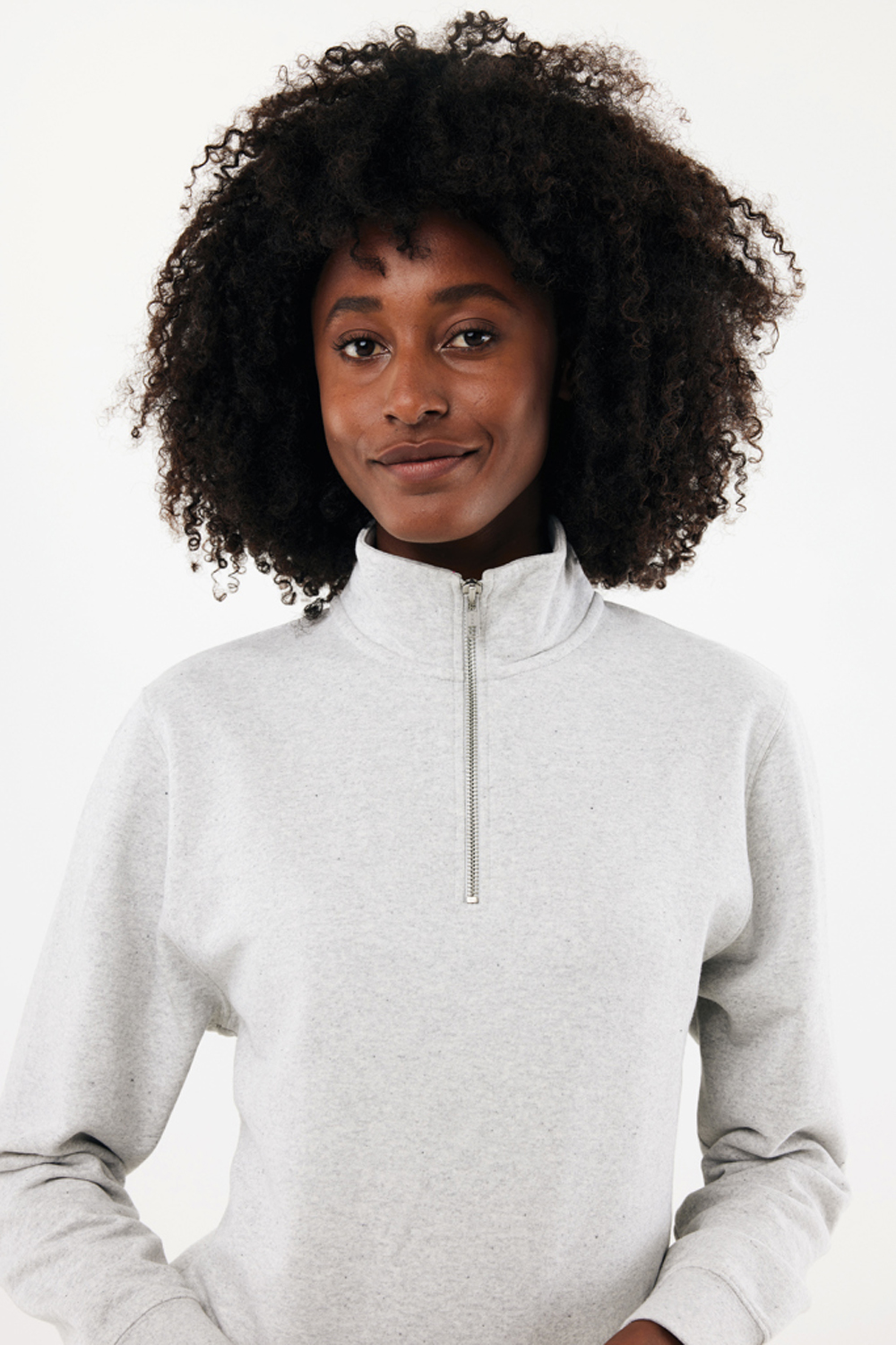 Свитшот на молнии Iqoniq Elgon из переработанного хлопка, 300 г/м²-13