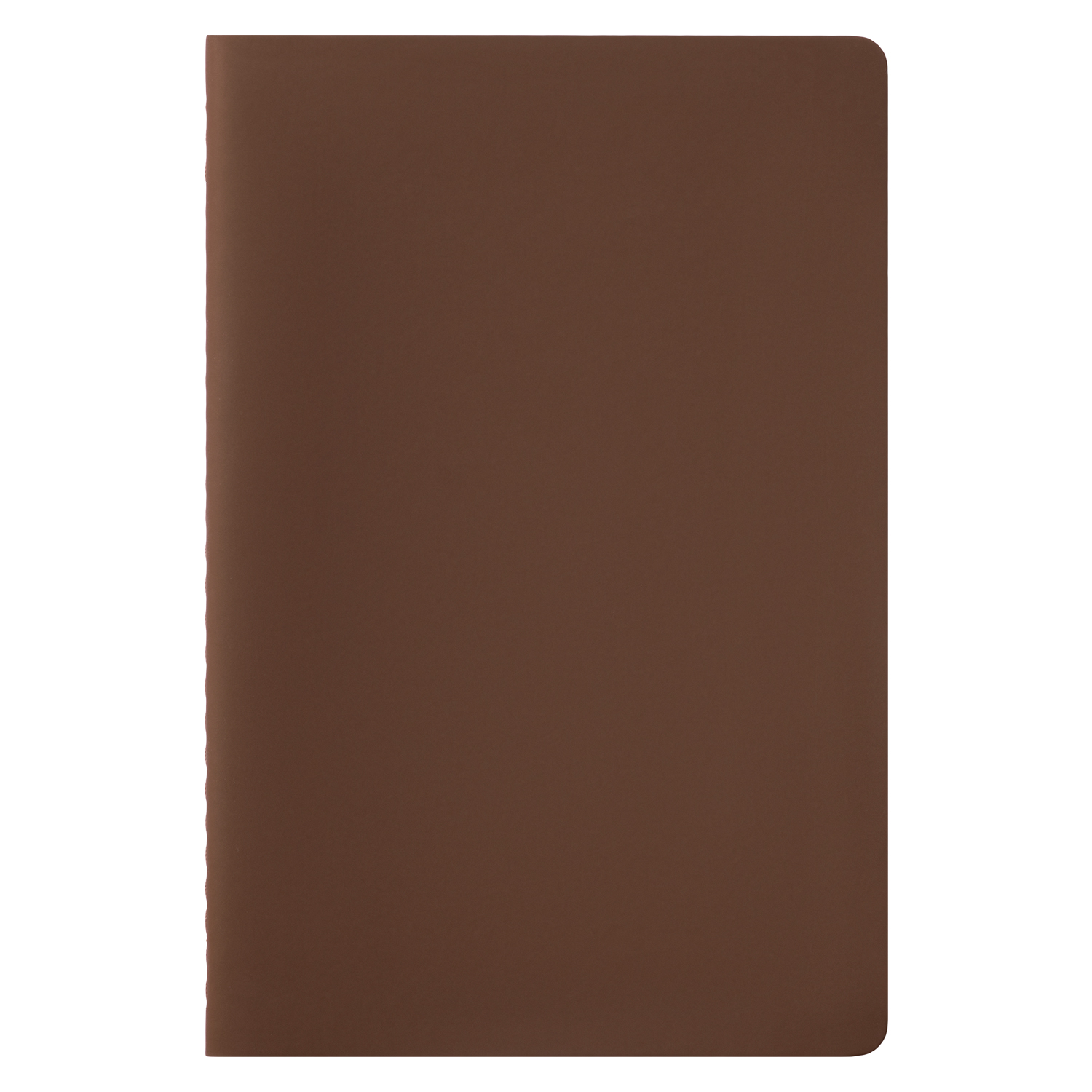 Блокнот Alpha slim, коричневый-3