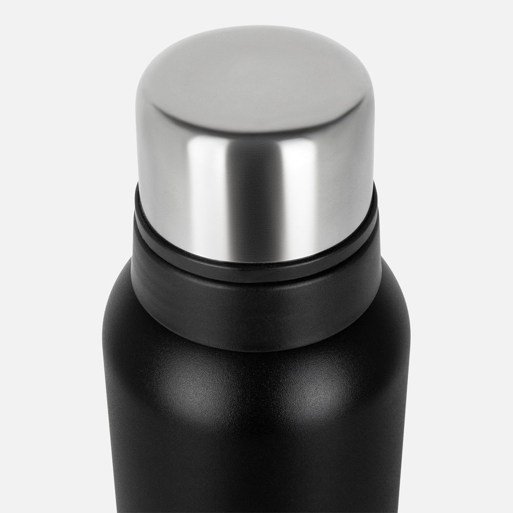 Термос Relaxika 1600 со стикерпаком, черный-2