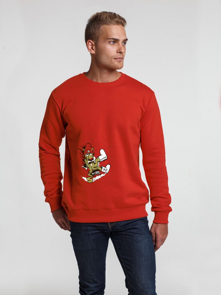 Толстовка «Ну, накати!», красная-0