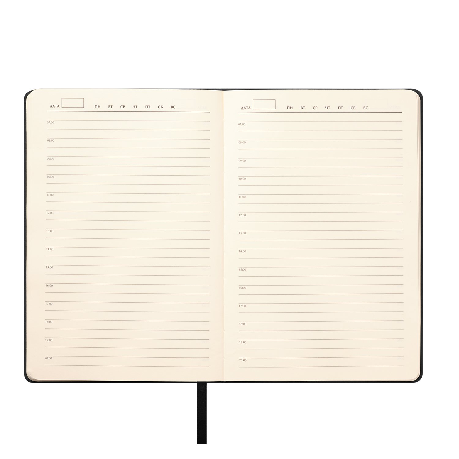 Ежедневник Стелла (Stella) недатированный с магнитом на обложке, черный-9