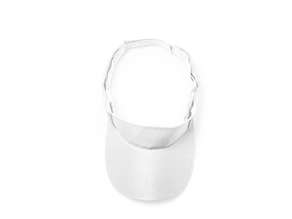 Козырек WIZER из мягкой микрофибры, белый-0