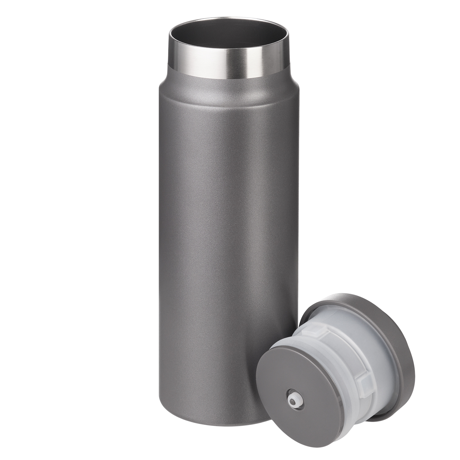 Термобутылка вакуумная герметичная Аллегра (Allegra), серая-4