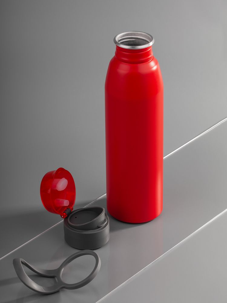 Бутылка для воды Billy Gym, матовая красная-4