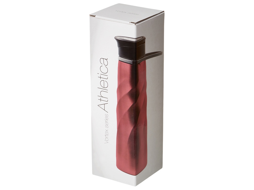 Бутылка для воды Athletica, 1000 мл, нержавеющая сталь, красный-8