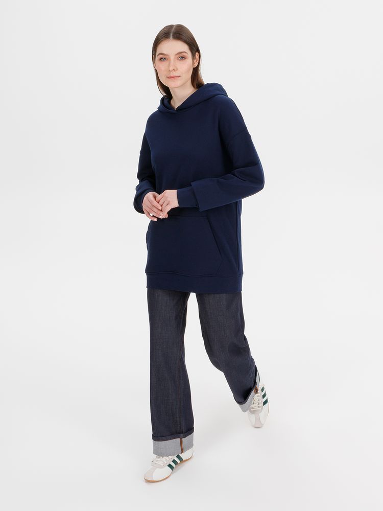 Худи оверсайз унисекс Outshine, темно-синее-6