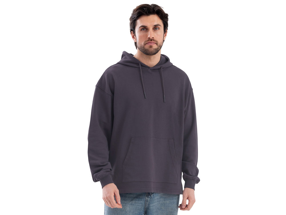 Худи оверсайз Alpha.01 унисекс, темно-серый-1