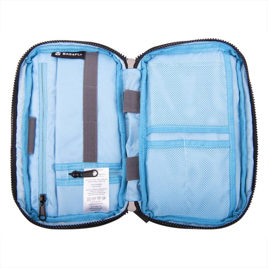 Органайзер для аксессуаров CORE, тёмно-серый, голубой-4