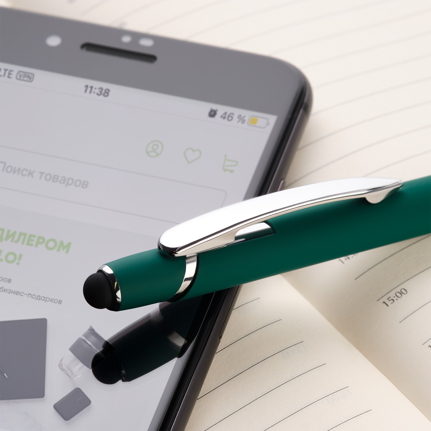 Шариковая ручка Comet NEO, зеленая-4