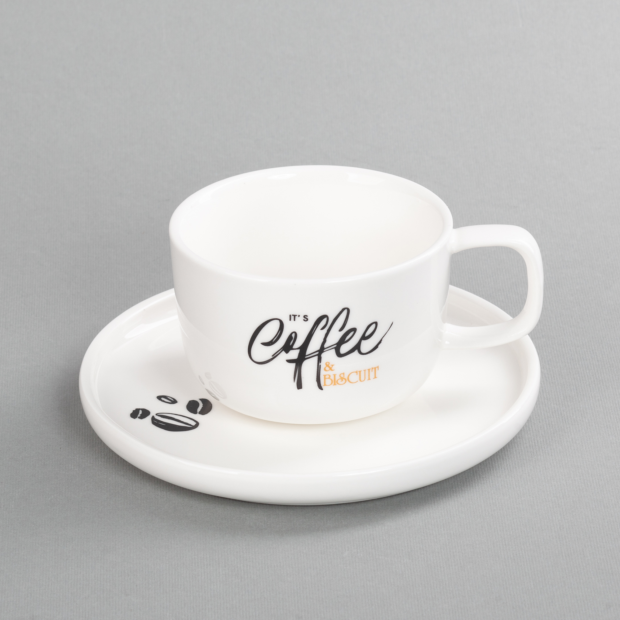 Чайная пара "Гармония" с нанесением капсула "Бисквит"-0