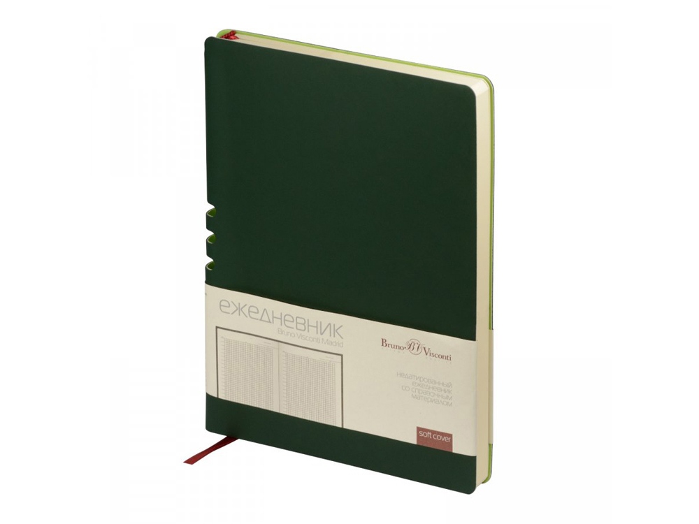 Ежедневник недатированный А5 Madrid, зеленый-0