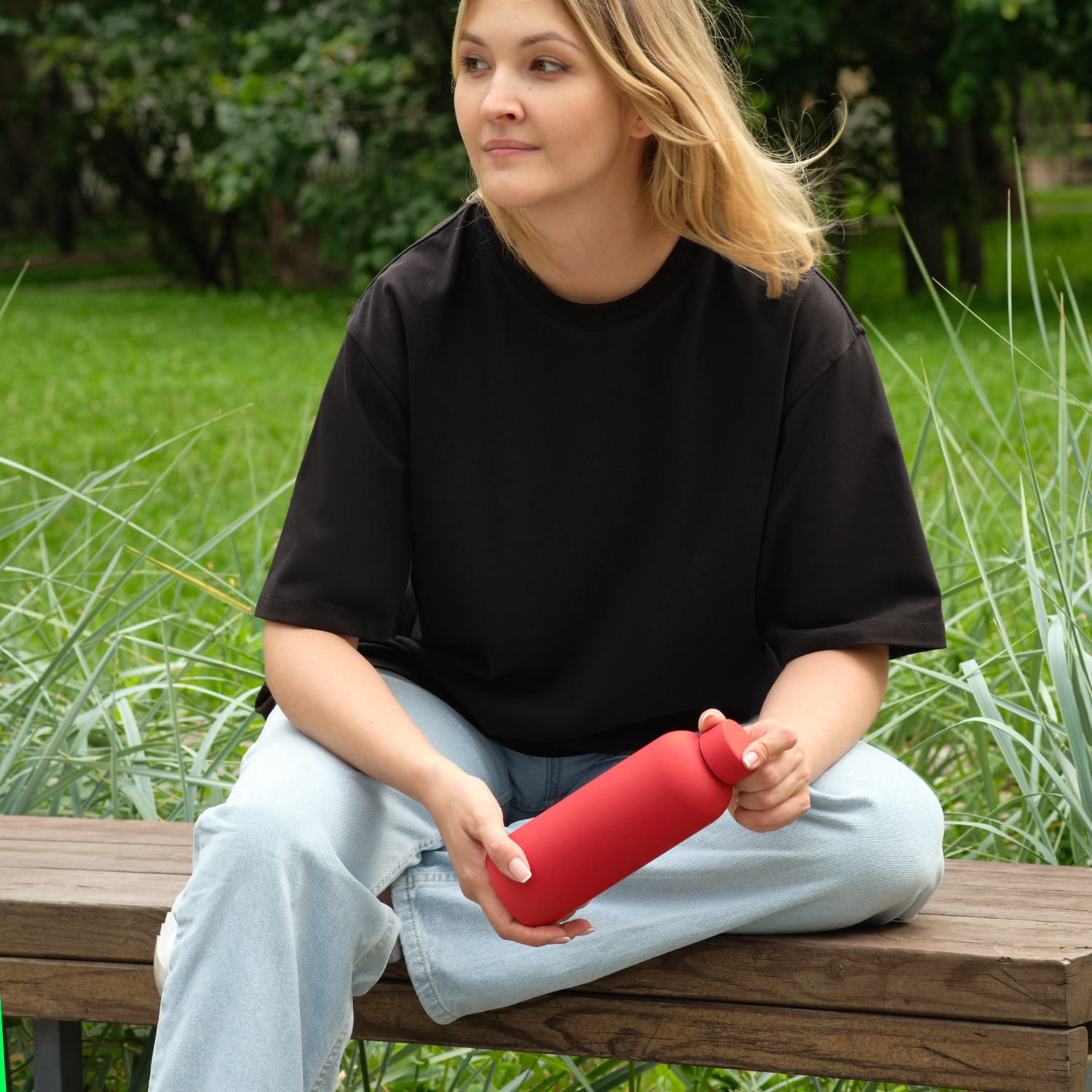 Термобутылка вакуумная герметичная Prima, красная-8