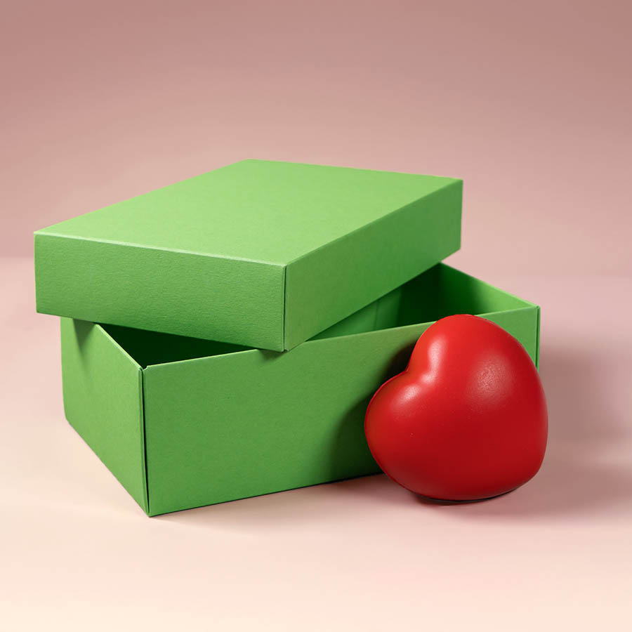 Коробка картонная, "COLOR" 11,5*6*17 см; зеленый, зеленый-5