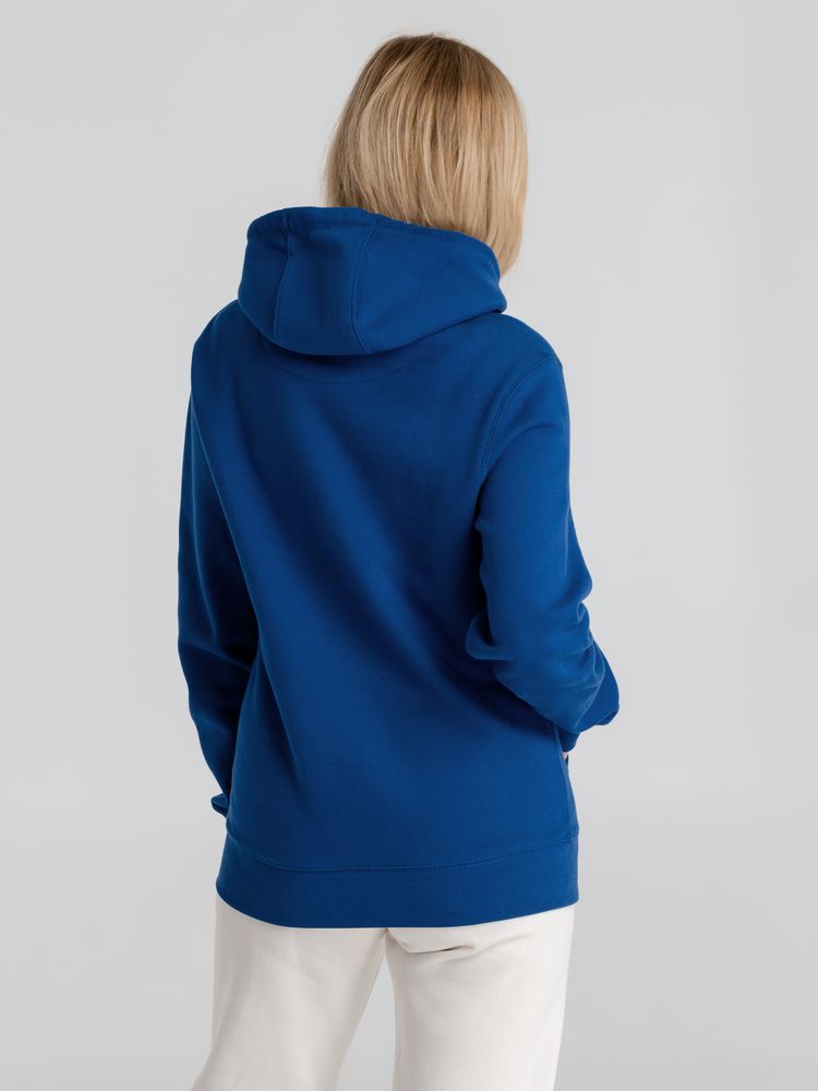 Толстовка с капюшоном унисекс King, ярко-синяя-4