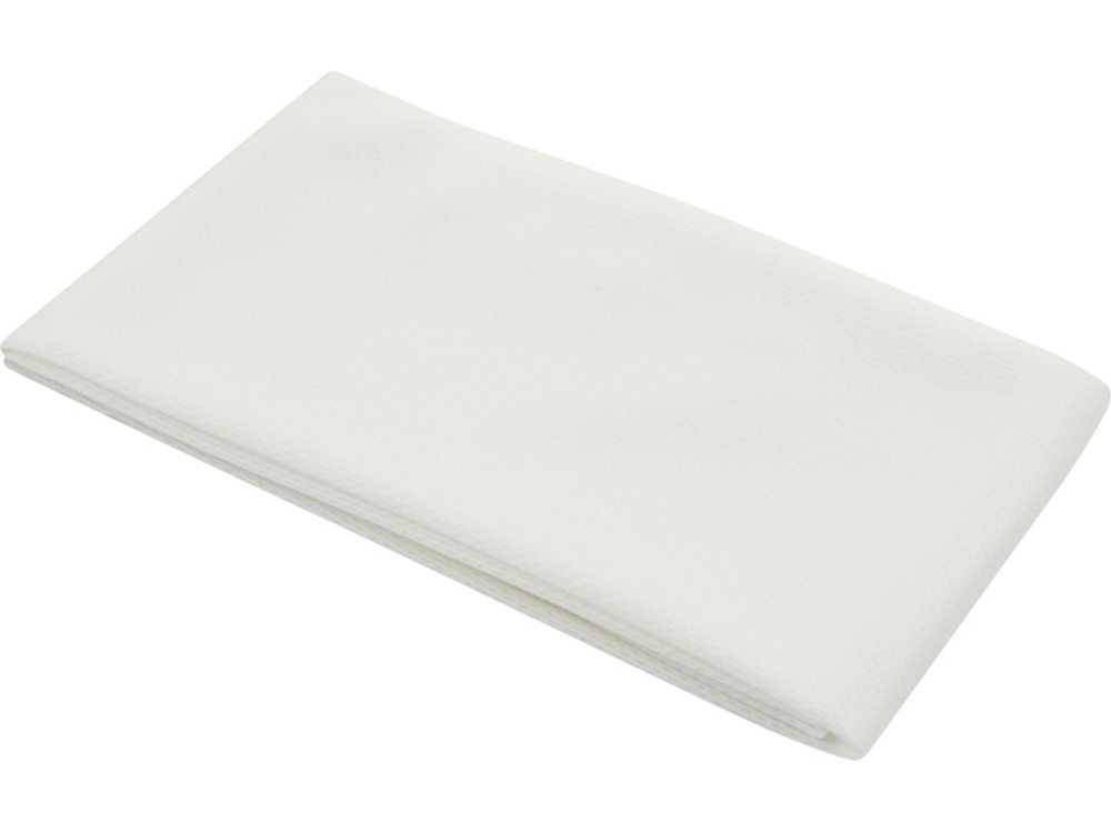 Lucas спортивное полотенце из переработанного полиэстера 30х80 см - Белый-3