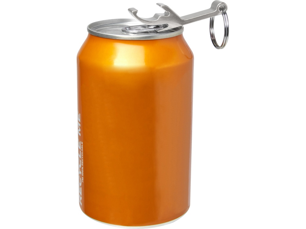 Брелок-открывалка Tao из переработанного алюминия - Серебристый-3