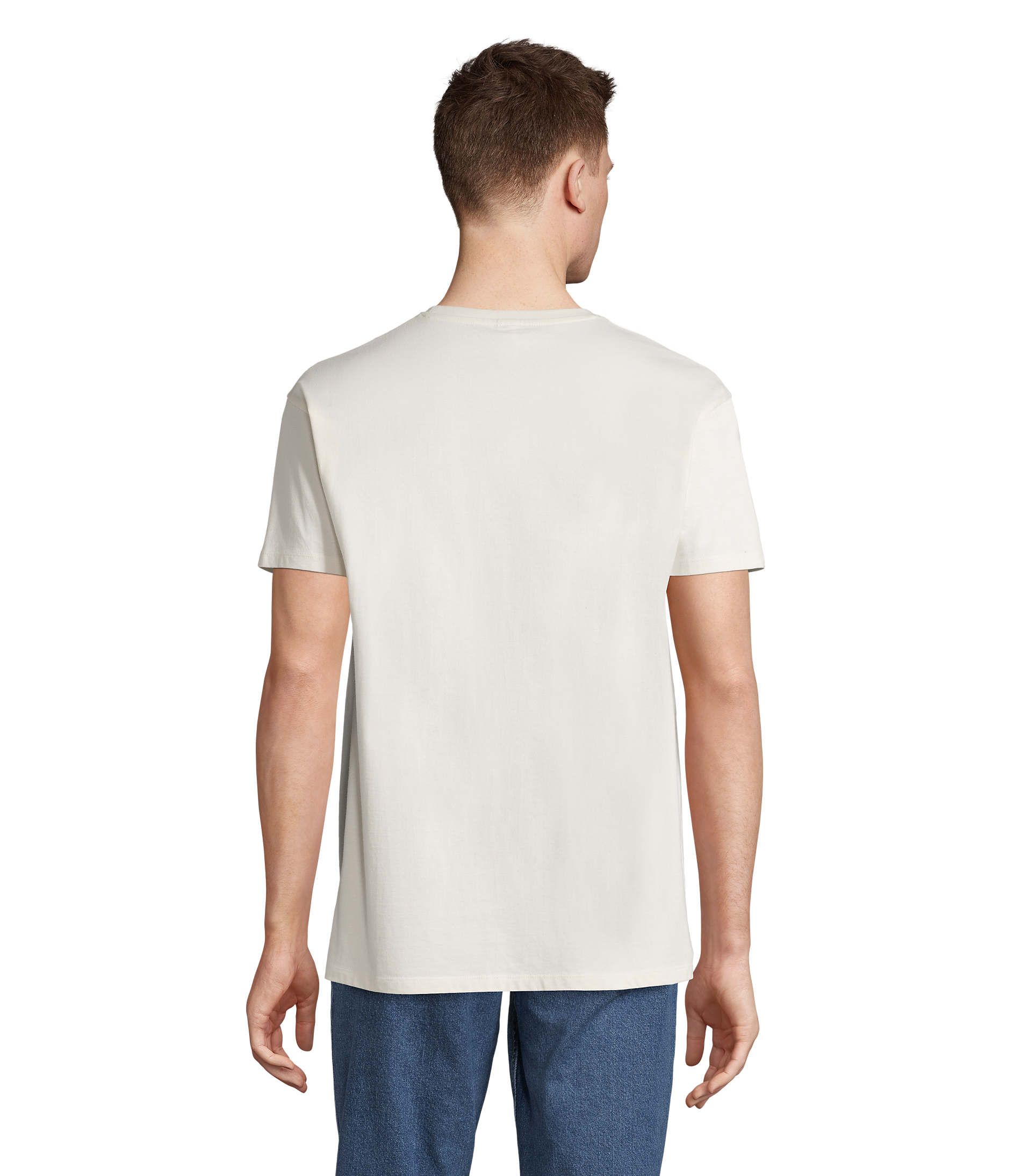 Футболка мужская IMPERIAL 190, молочный (айвори)-5