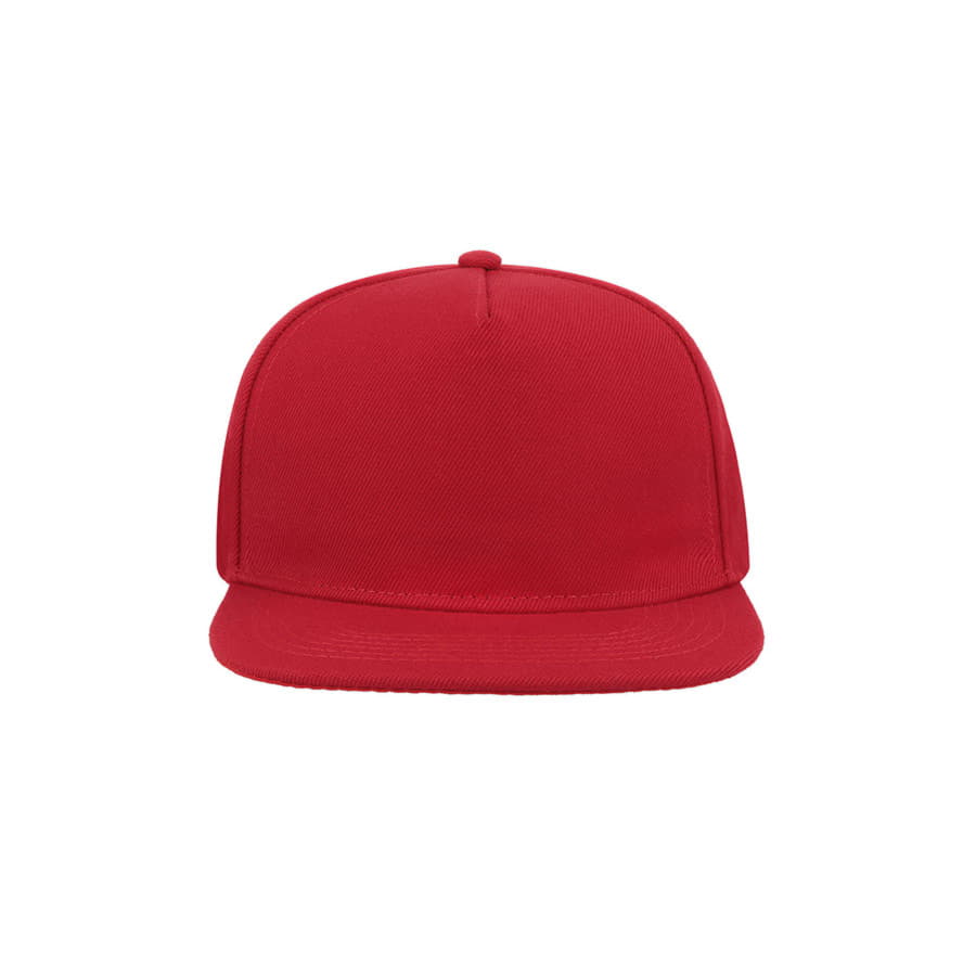 Бейсболка SNAP FIVE, 5 клиньев, пластиковая застежка, красный-4