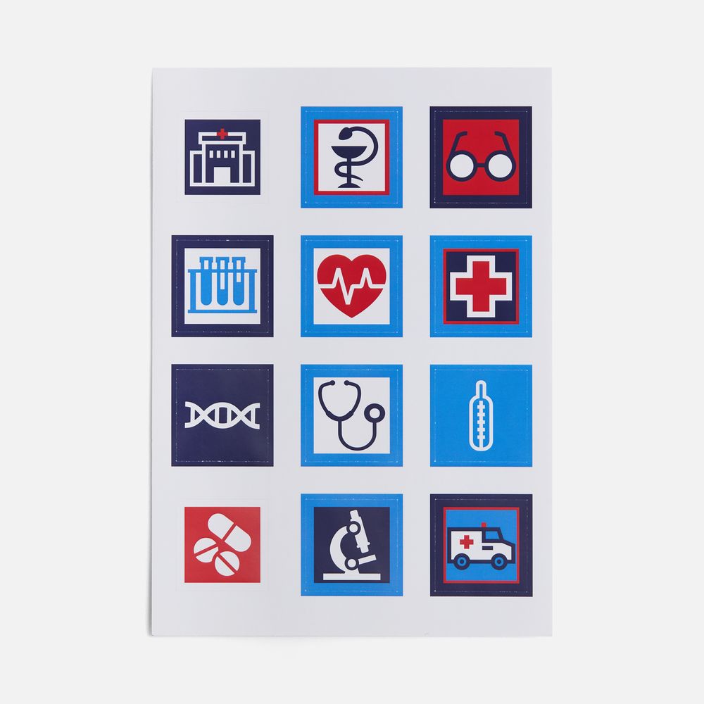Стикерпак бумажный Industry, медицина-1