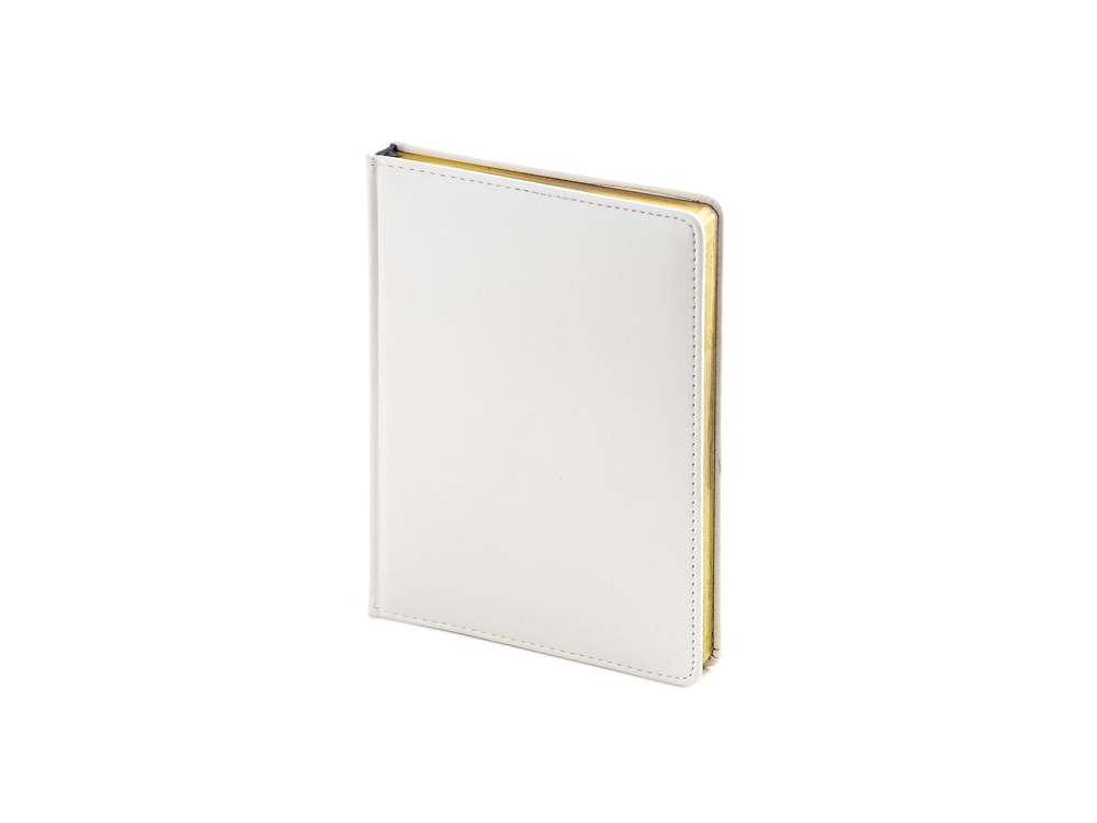 Ежедневник недатированный А6+ Sidney Nebraska, белый (золотой обрез)-0