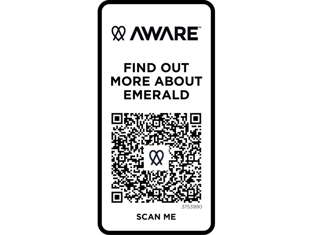 Emerald поло унисекс с коротким рукавом из переработанных материалов Aware™. - Черный-4