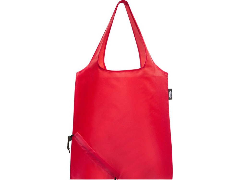 Складная эко-сумка Sabia из вторичного ПЭТ, красный-1