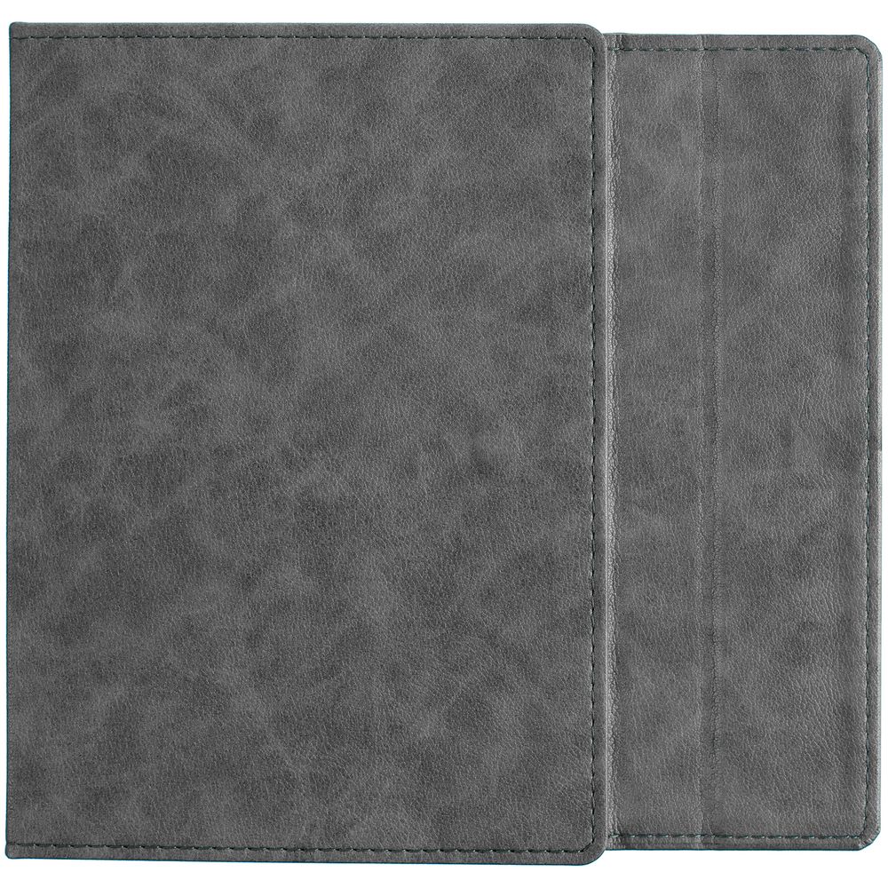 Ежедневник Flap на заказ, недатированный, серый-3