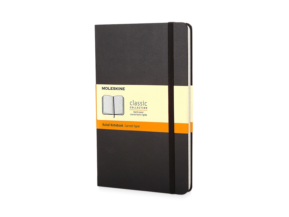 Записная книжка Moleskine Classic (в линейку) в твердой обложке, Pocket (9x14см), черный-0