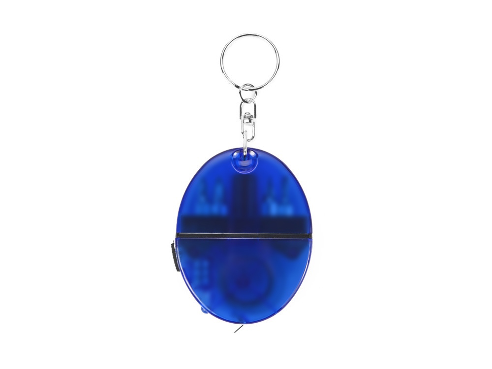 Брелок-рулетка с набором отверток и фонариком, синий-4