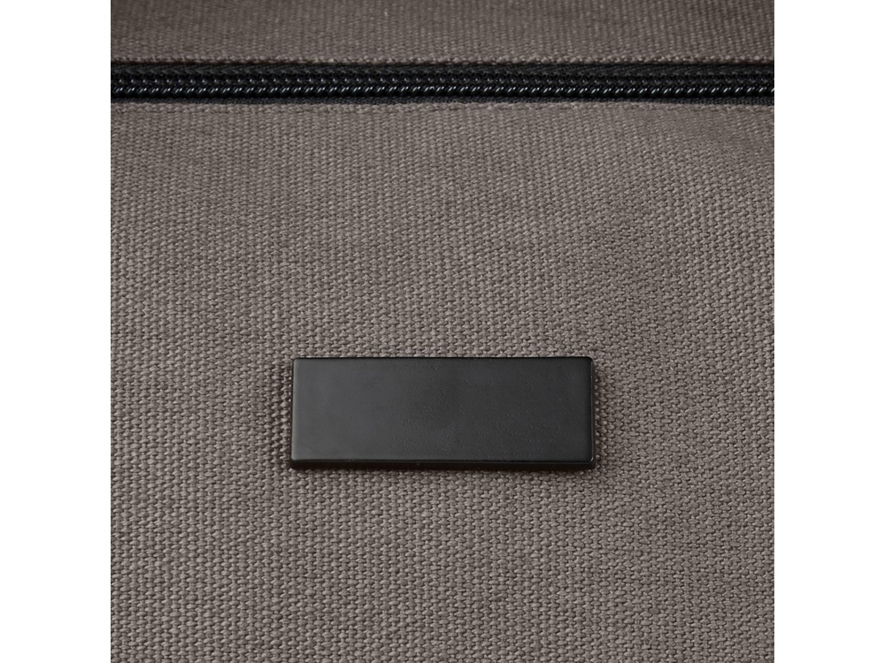 Спортивная сумка Joey из брезента, переработанного по стандарту GRS, объемом 25 л, серый-4