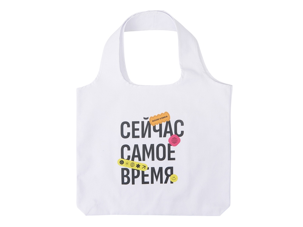 Сумка-шоппер Vest из хлопка 340 г/м2, белый (термотрансфер)-0