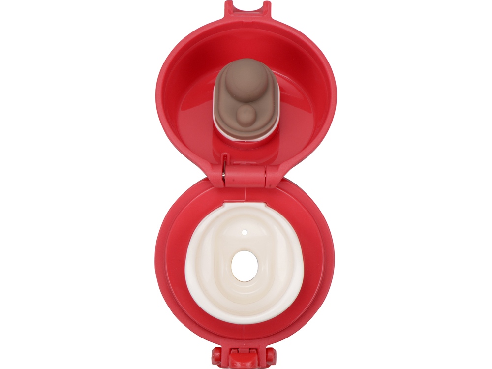 Вакуумная термокружка Хот 470мл, серый/красный-4