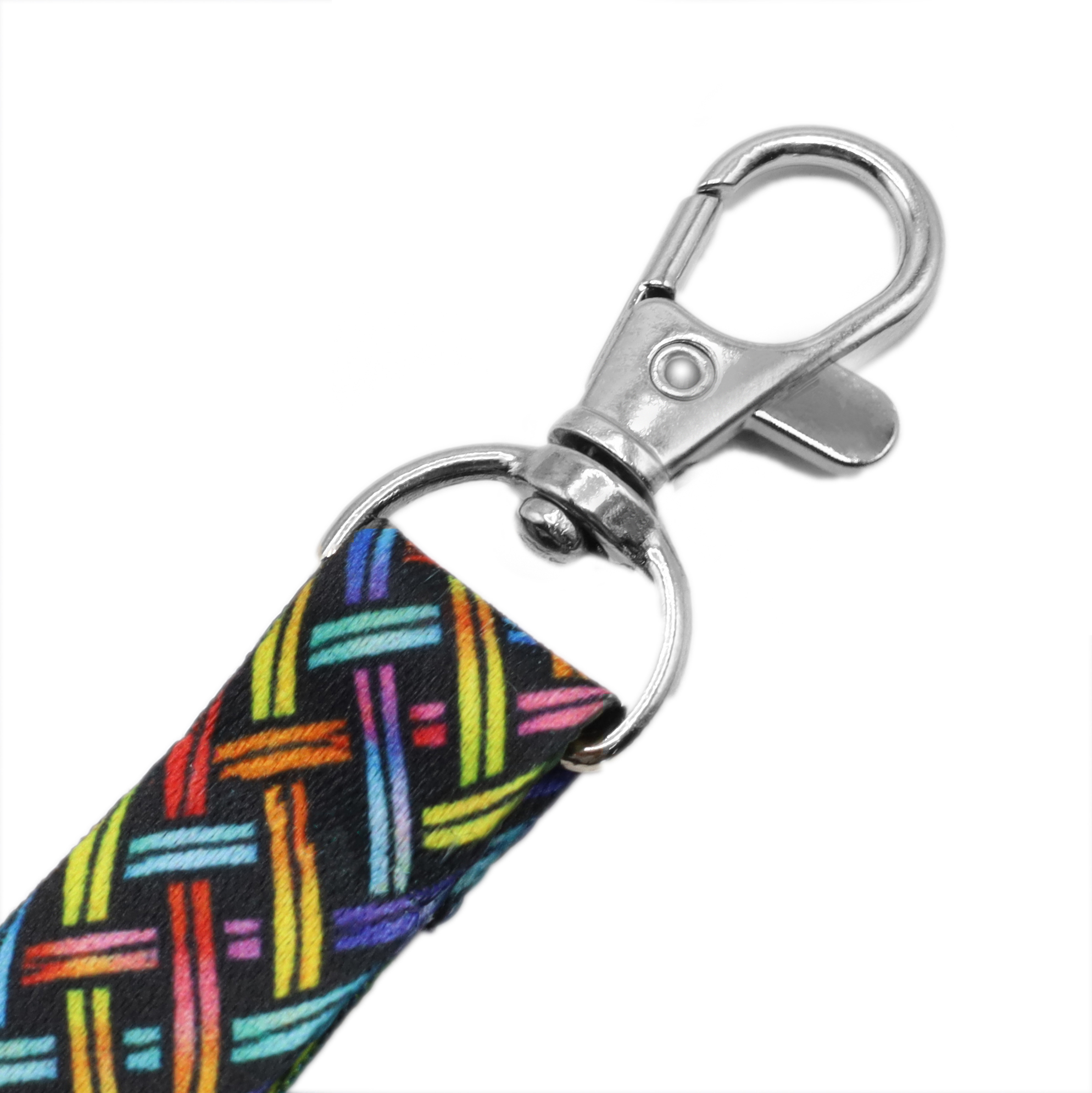 Ланъярд полноцветный Флип с карабином и замком безопасности, Мультиколор-1