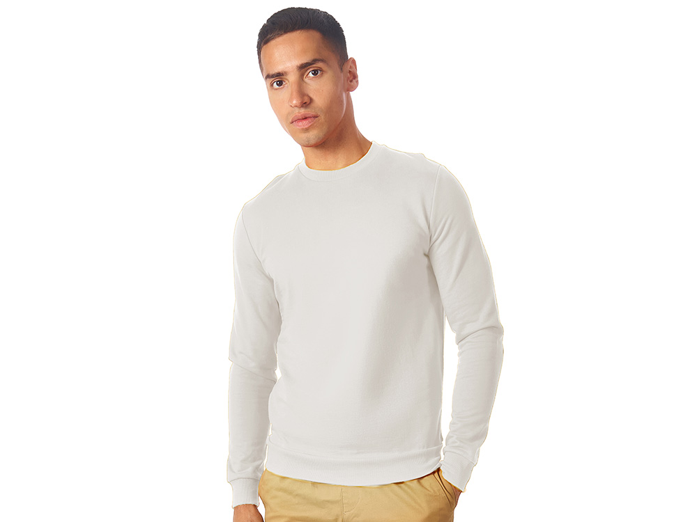 Свитшот Motion унисекс с начесом, белый-1