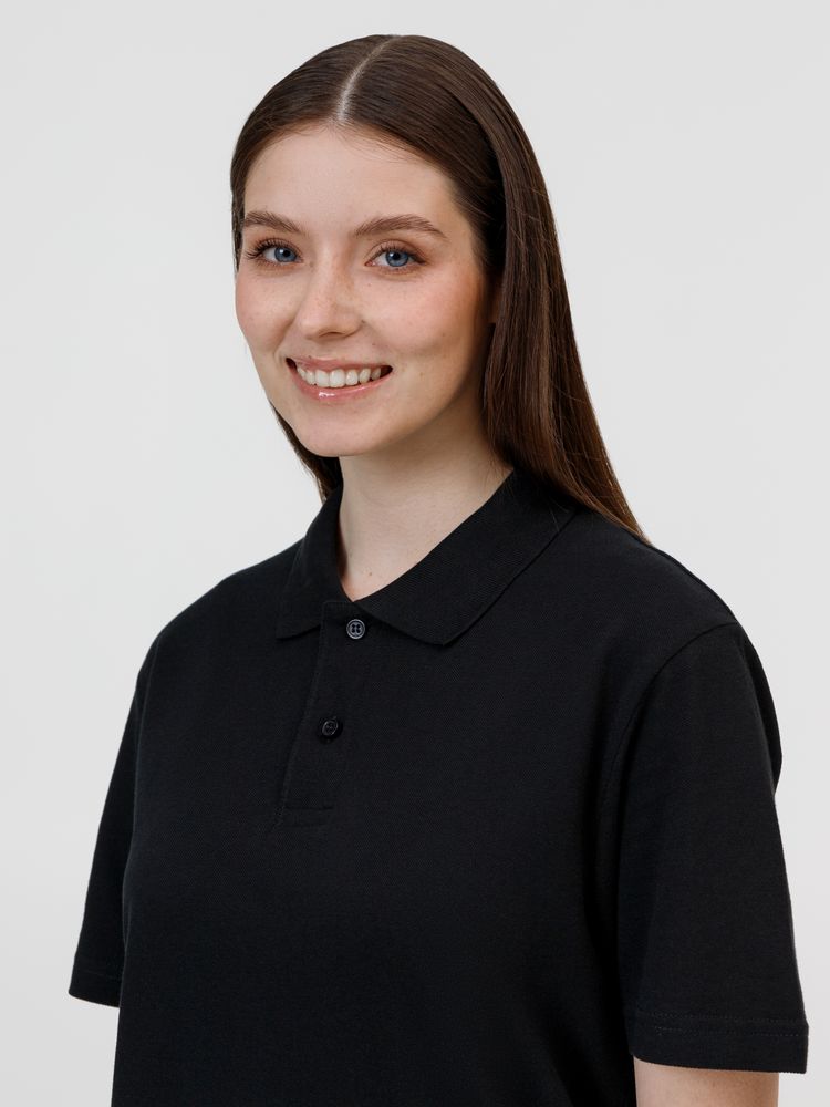 Рубашка поло унисекс Pulse, черная-5