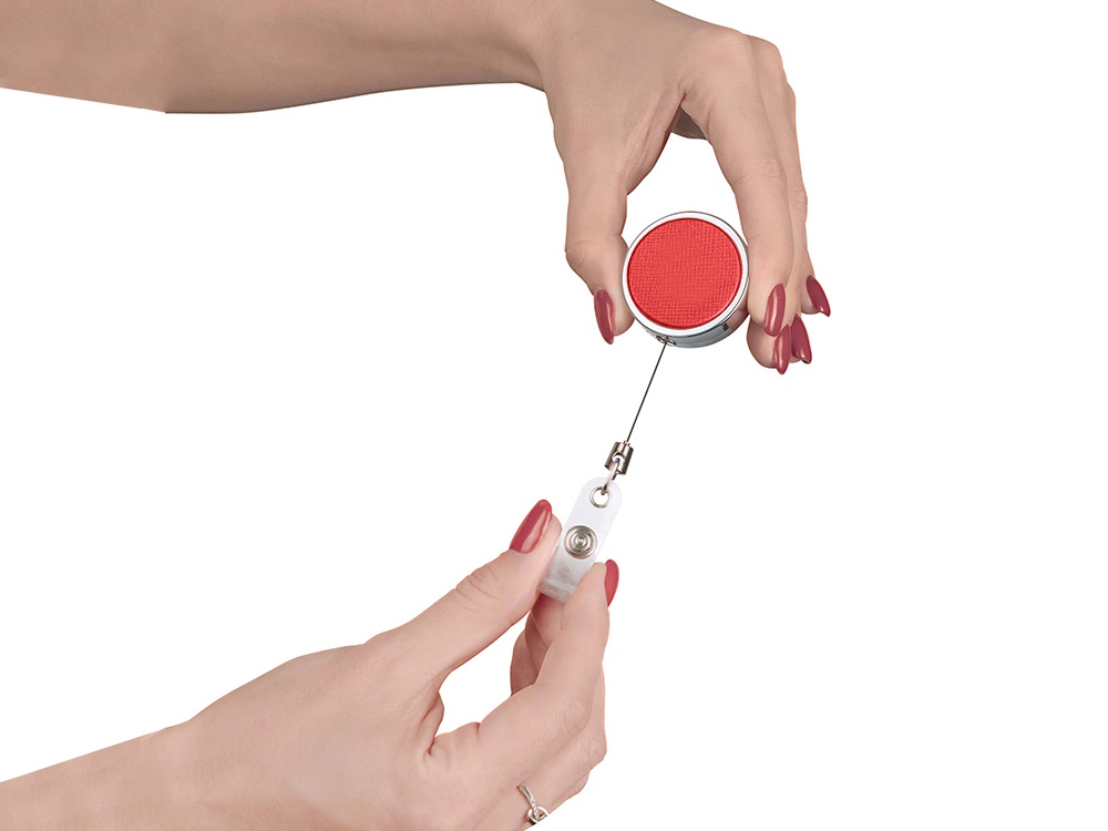 Ретрактор металлический Favor, красный-1