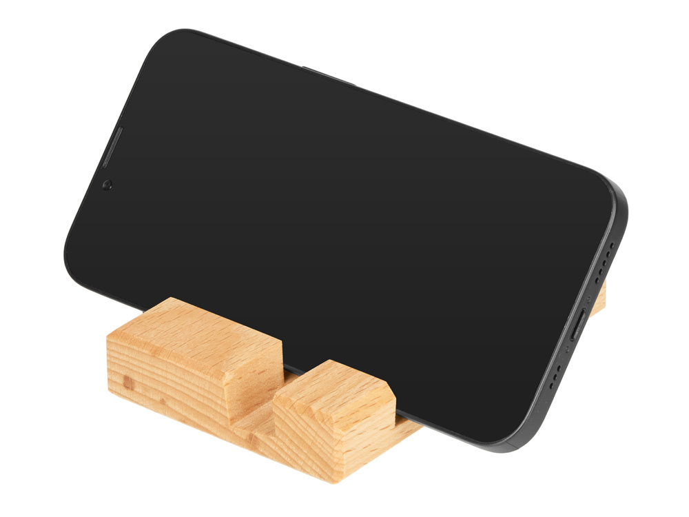 Подставка для телефона и планшета деревянная из массива бука №2 флагман-2