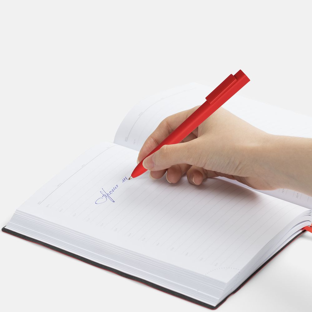 Ручка шариковая Swiper SQ Soft Touch, красная-2