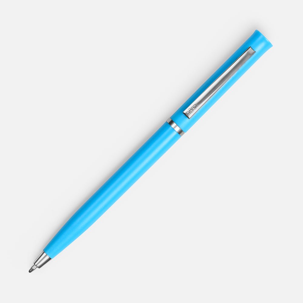 Ручка шариковая Euro Chrome, голубая-1