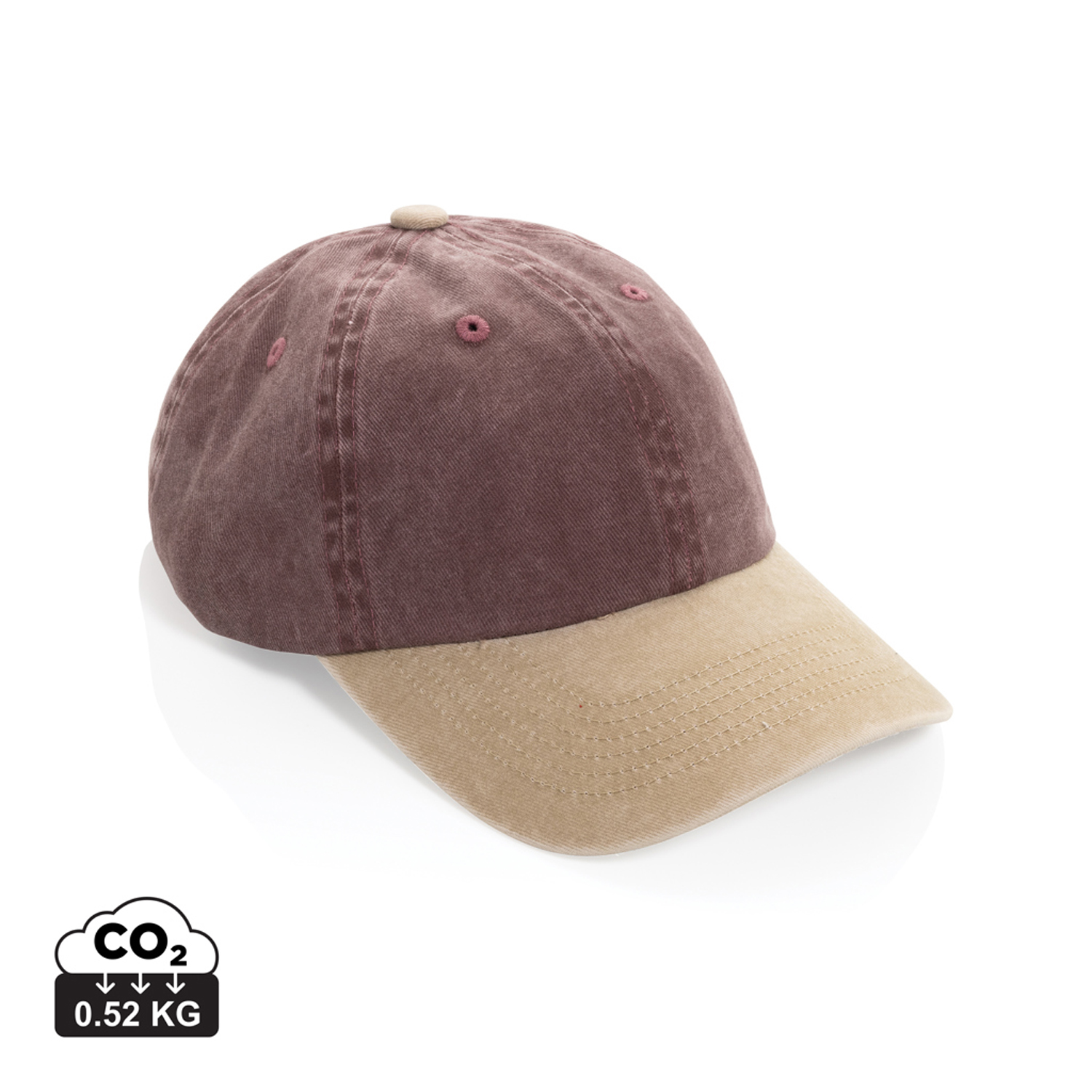 Бейсболка BEAU AWARE™ из двухцветной хлопковой саржи, 6 клиньев, 270 г/м²-7
