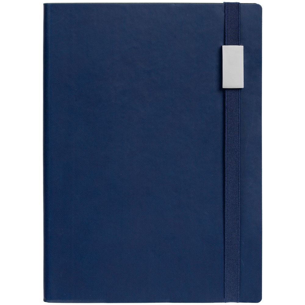Ежедневник Vivian Metal, недатированный, темно-синий-1